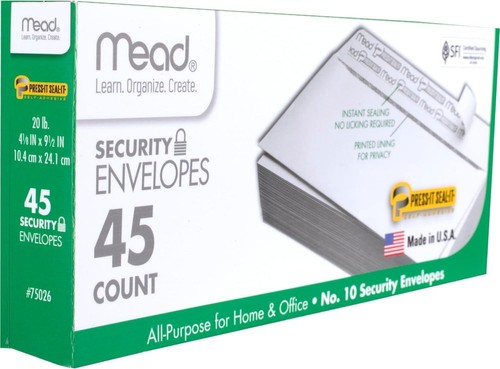 Security envelopes - 45,